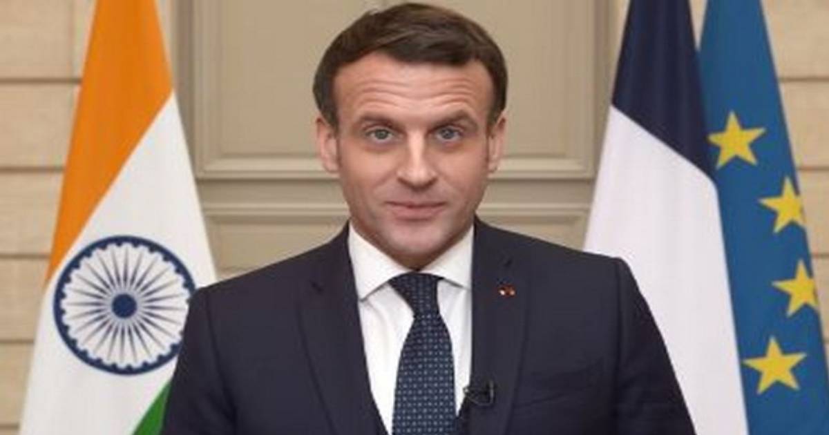 French President Emmanuel Macron slapped by man in crowd